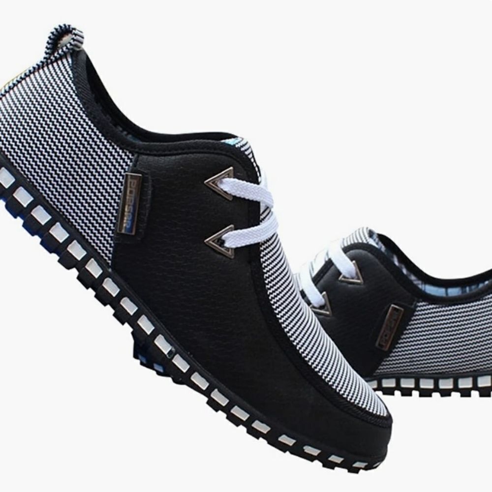 Men's fashion sneakers Casual Shoes Loafers Slip-On Black